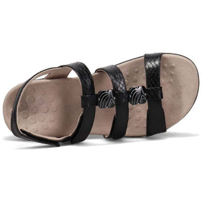 Women Orthopedic Sandals Comfy Flat Velcro Round Toe Sandals Leisure Summer