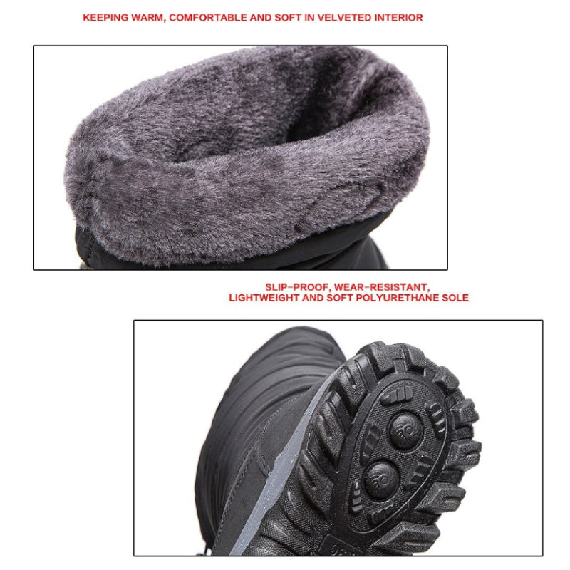 Women Waterproof Snow Boots Warm Orthopedic Shoes