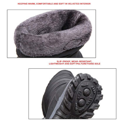 Women Waterproof Snow Boots Warm Orthopedic Shoes