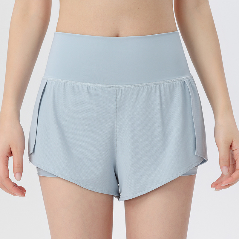 Super High Waisted Back Pocket & Side Hidden Pocket 2-in-1 Yoga Shorts
