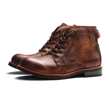 Men's High Top Leather Martin Boots