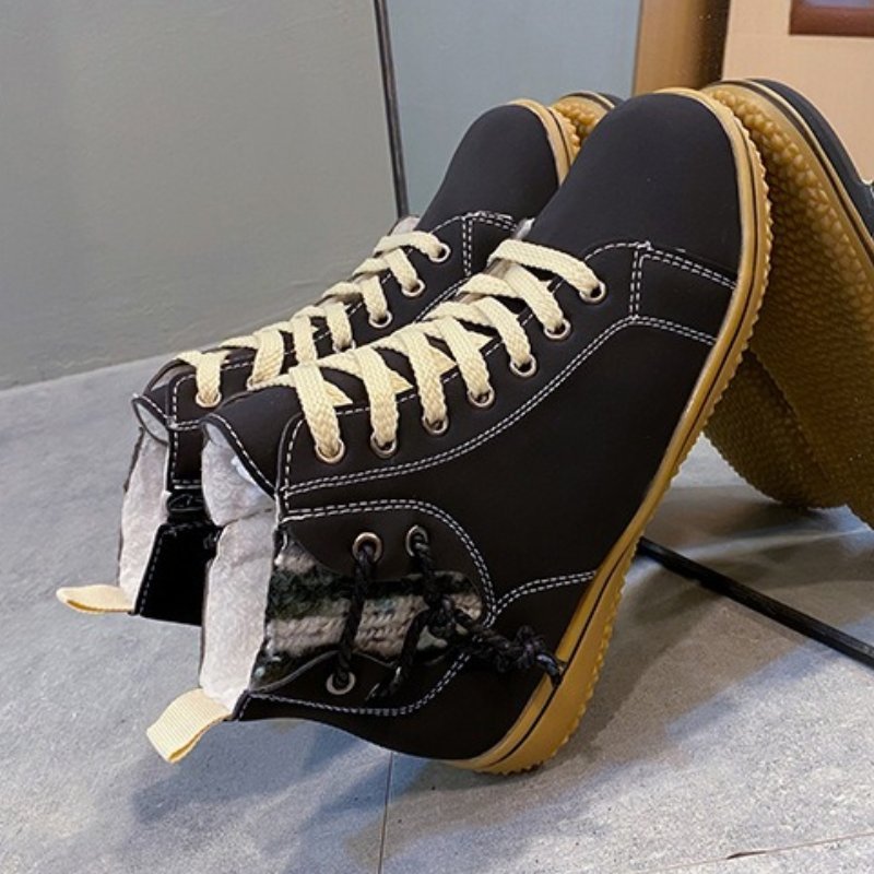 Women Ankle Boots Zipper Plush Orthopedic Shoes