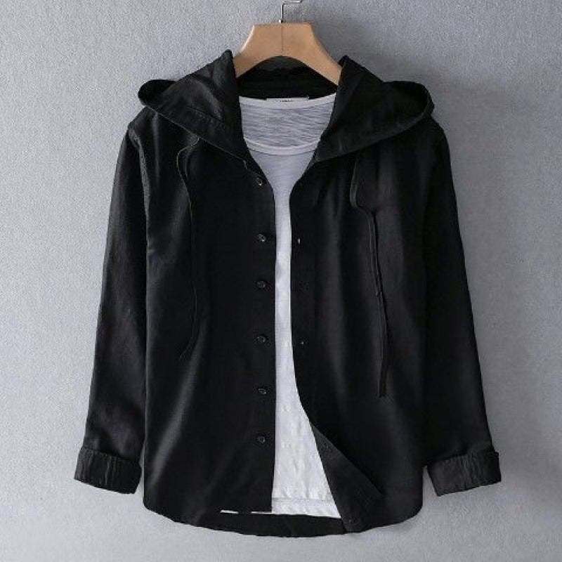 Men's Breathable Linen Hoodie