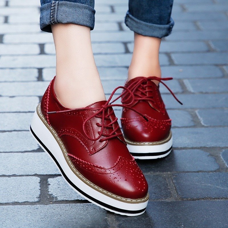 Walking Shoes For Women Comfy Interior Versatile Casual Oxford Shoes Modern