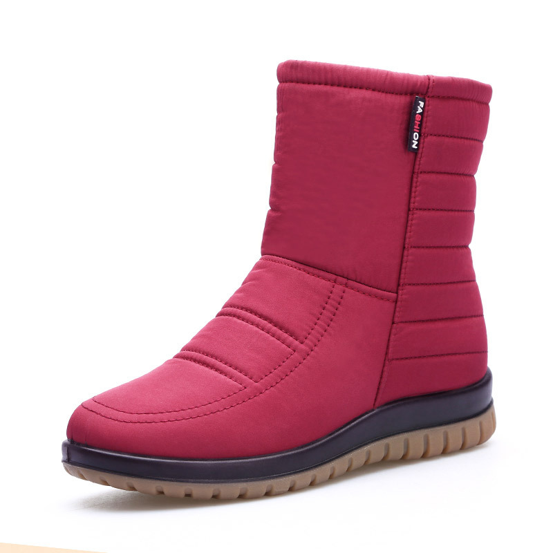 Women Orthopedic Boots Waterproof Fur Ankle Shoes