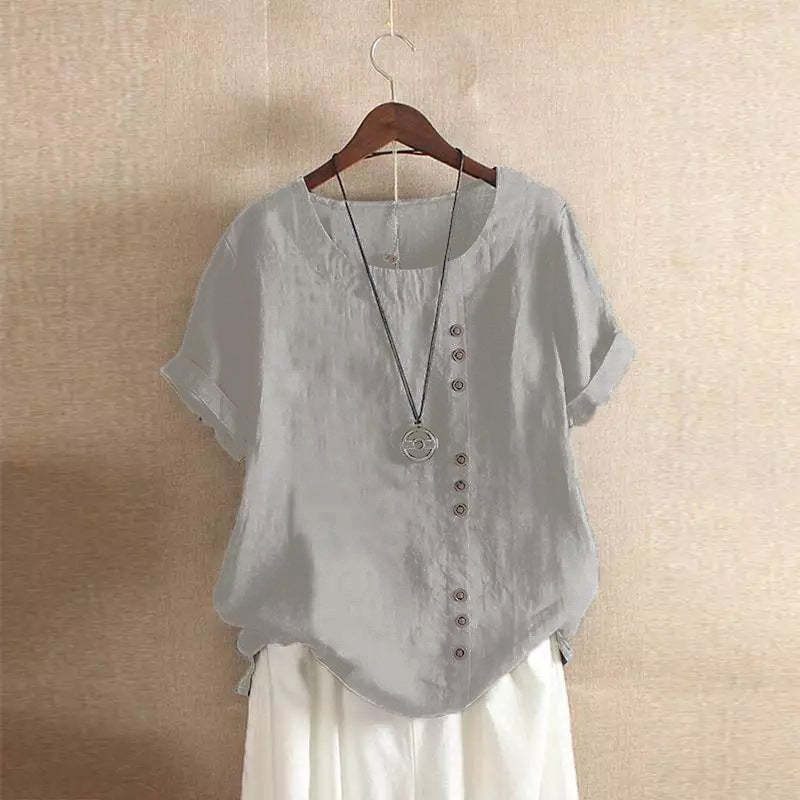 Comfortable Cotton Linen Casual Top for Women