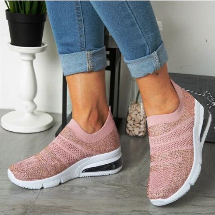 Casual Orthopedic Shoes Sneakers Cushion Mesh Slip-on Sneakers