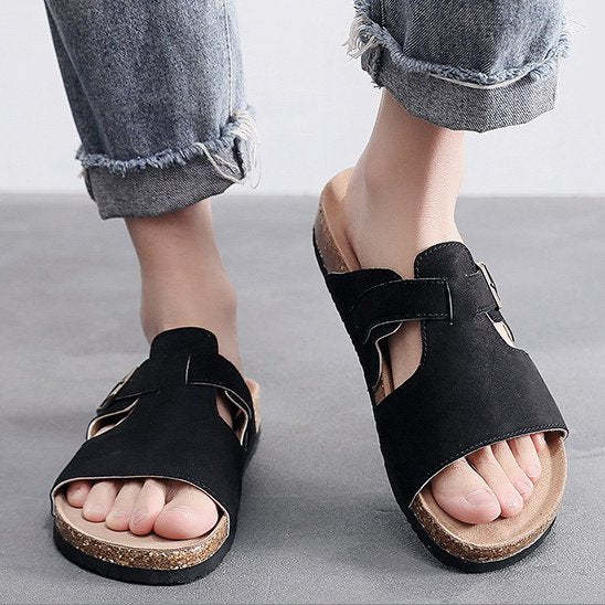 Orthopedic Sandals For Men Premium Suede Leisure Summer Slides