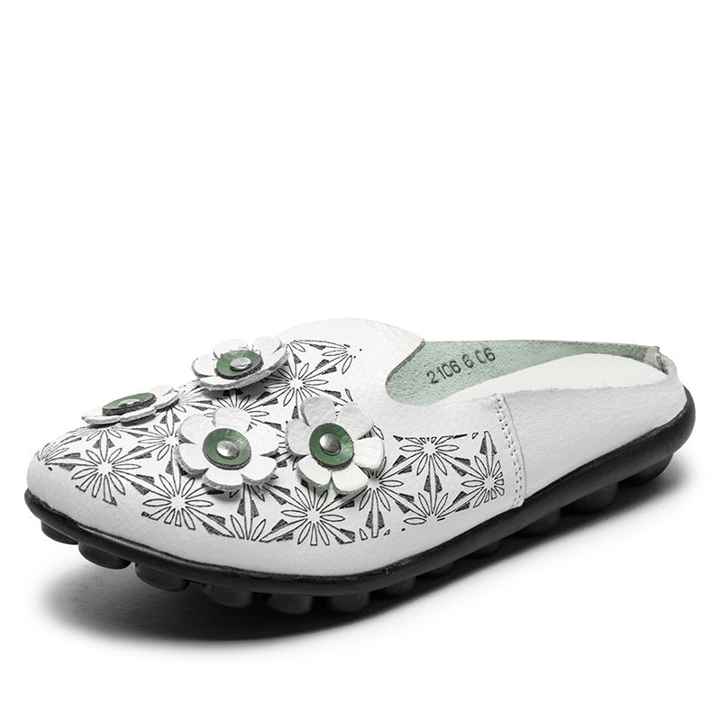 Embrace Chic Comfort with Low-Cut Hollow Flower Women's Single Shoes