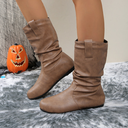 Softly lined warm ankle boots