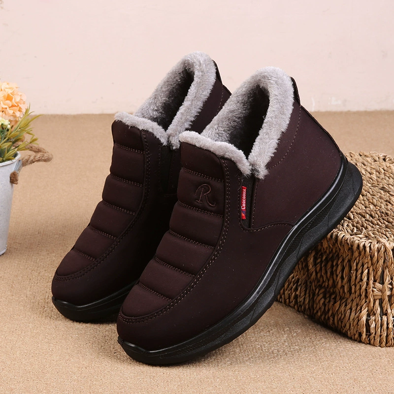 Ergonomic Shoes Winter Non-slip Waterproof Snow Plush Ankle Boots