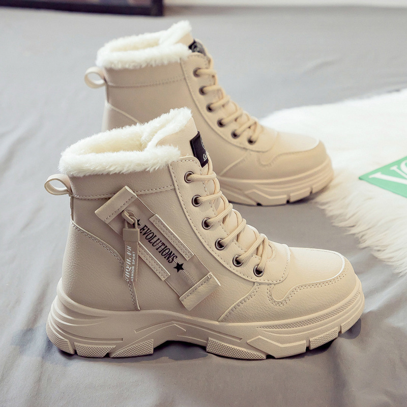 Winter Boots Women Fleece Lined