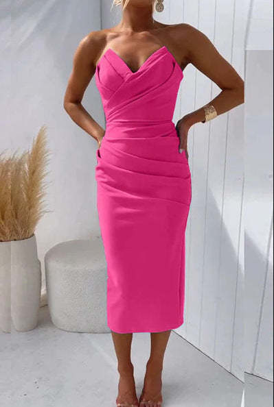 Soft and Comfortable Women's Strapless Dress