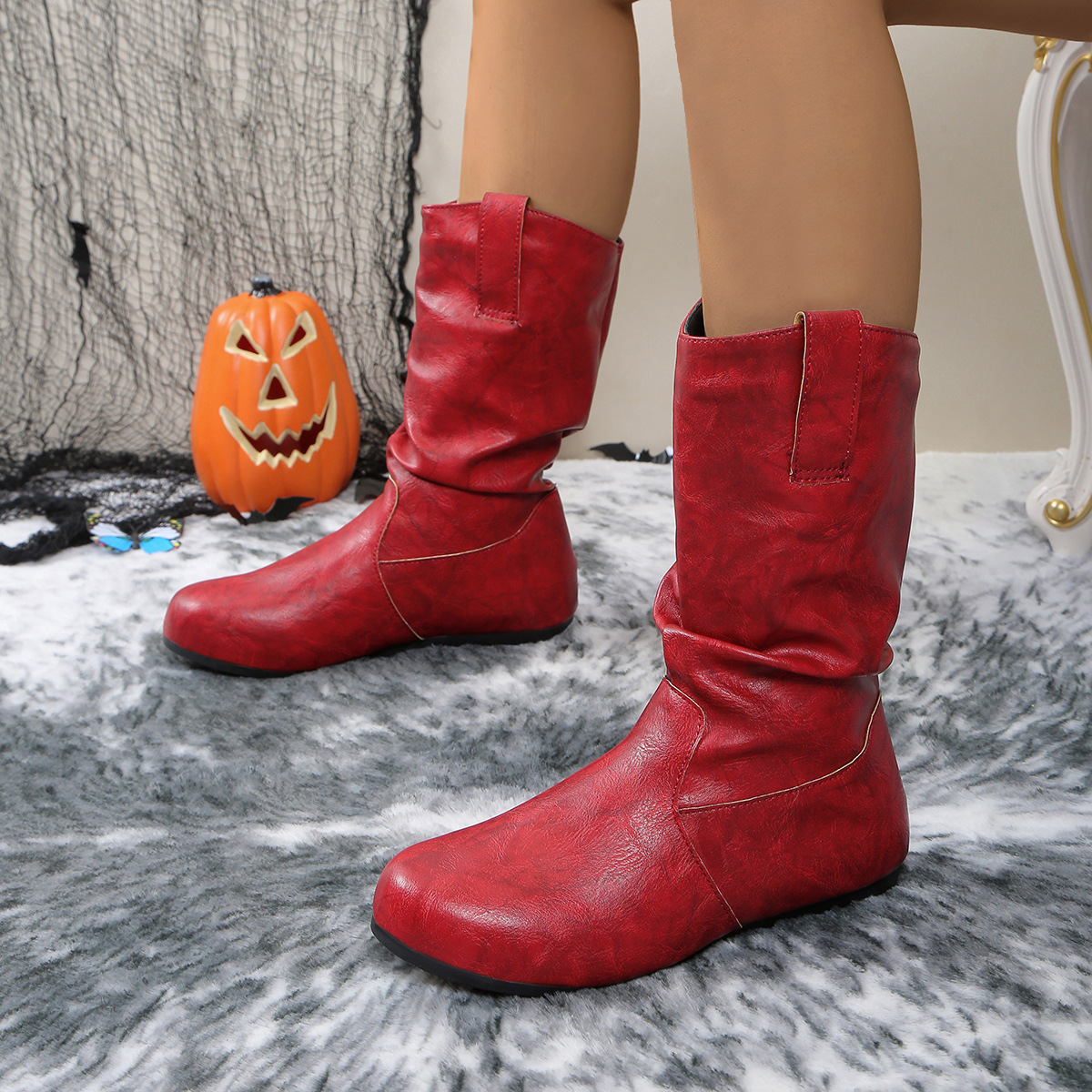 Softly lined warm ankle boots