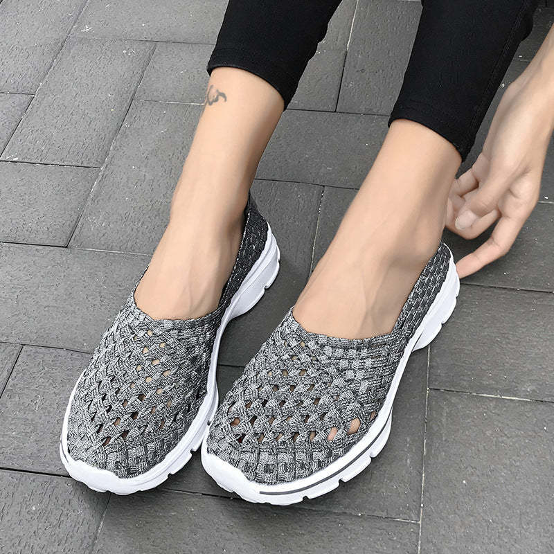 Soft Sole Flat Stretch Casual Shoes
