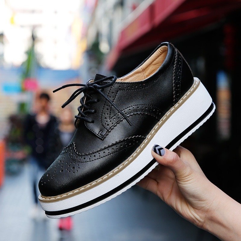 Walking Shoes For Women Comfy Interior Versatile Casual Oxford Shoes Modern