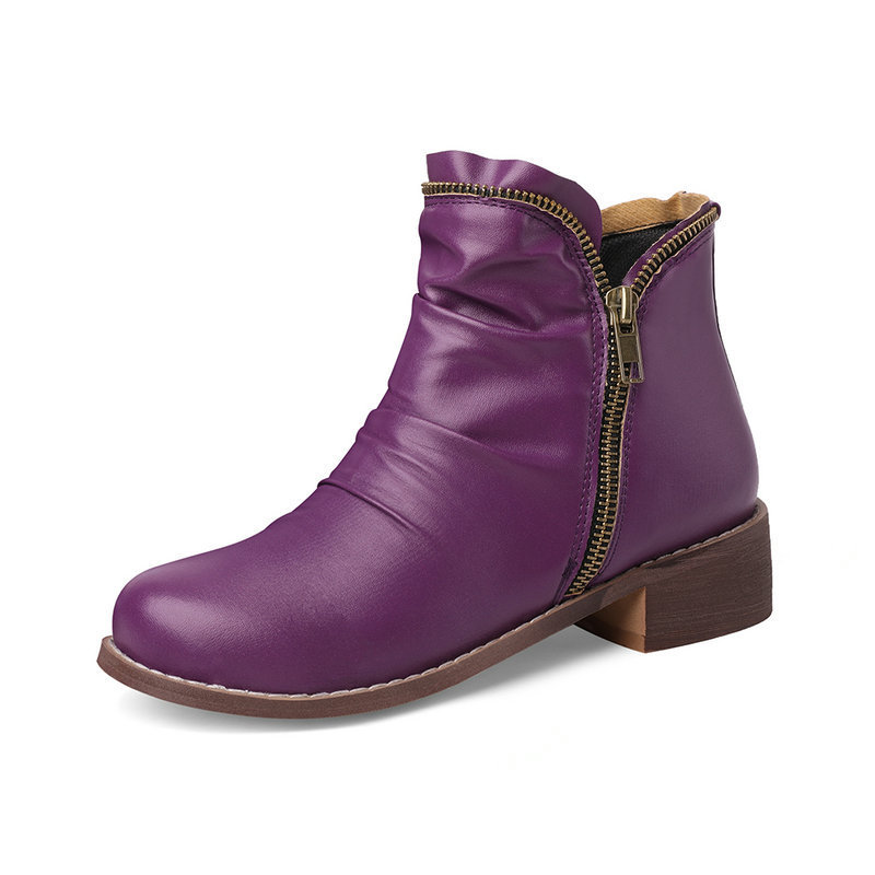 Cozy Colorful Ankle Winter Boots