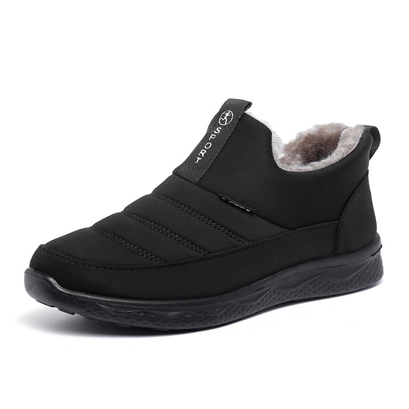 Ladies Snow Boots Winter Shoes for Women Fur Lining Warm Winter Ankle Boots Outdoor Zipper Waterproof Slip On Comfortable Shoes