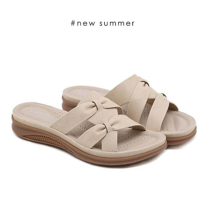 GroovyWish Women Orthopedic Sandals Bow-knot EVA Summer Ladies Beach Slides
