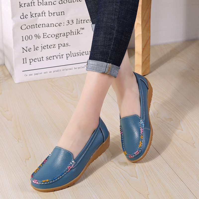 New Ethnic Style Flat Heel Soft Soled Shoes