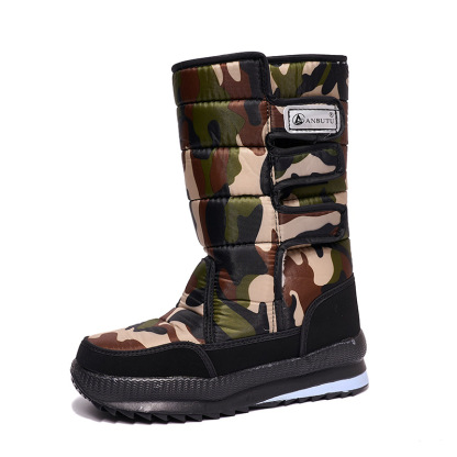 Men's Warm Snow Waterproof Boots Thick Plush Non-Slip Platform