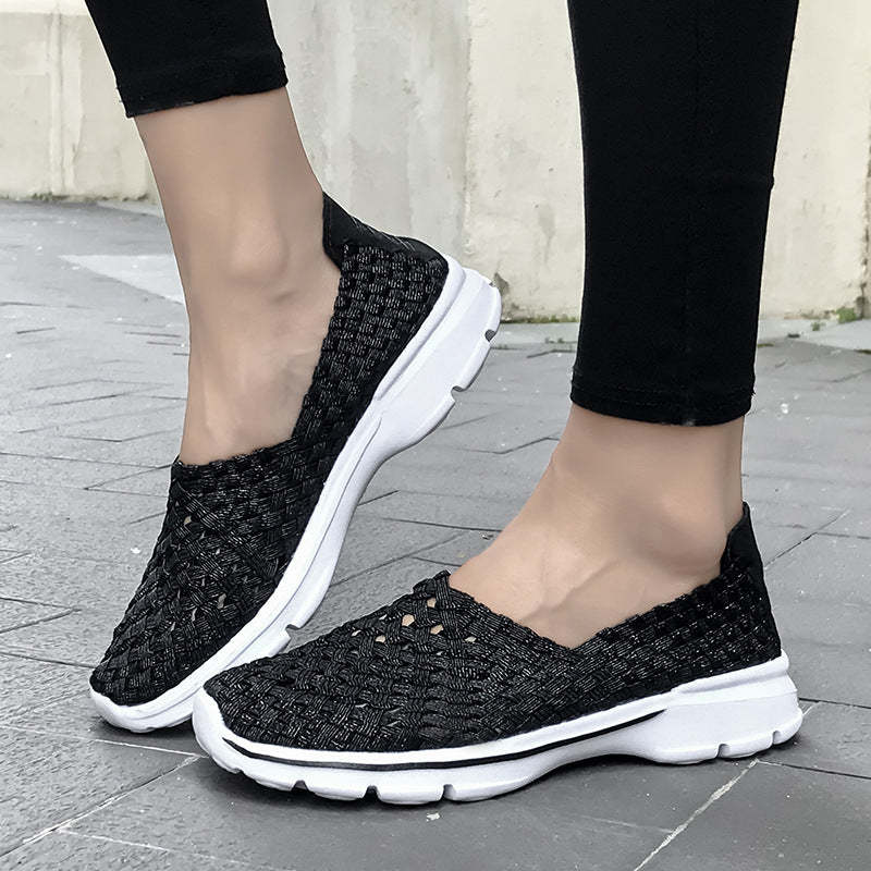 Soft Sole Flat Stretch Casual Shoes