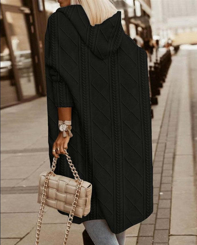 Cozy Long Hooded Cardigan for Women