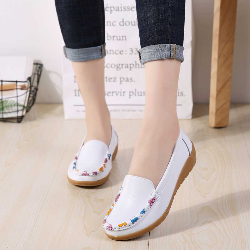 New Ethnic Style Flat Heel Soft Soled Shoes