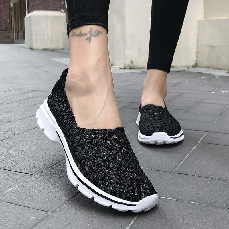Soft Sole Flat Stretch Casual Shoes