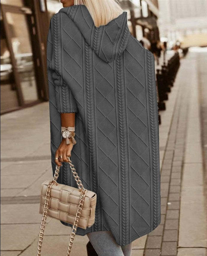 Cozy Long Hooded Cardigan for Women