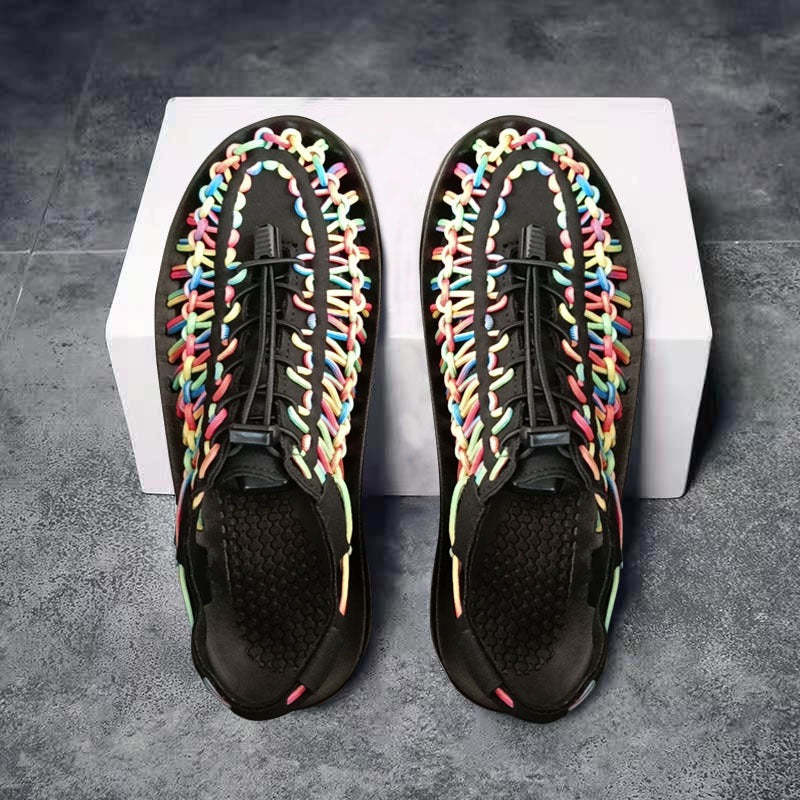 Men Orthopedic Sandals Weaving Non-shock Unique Summer