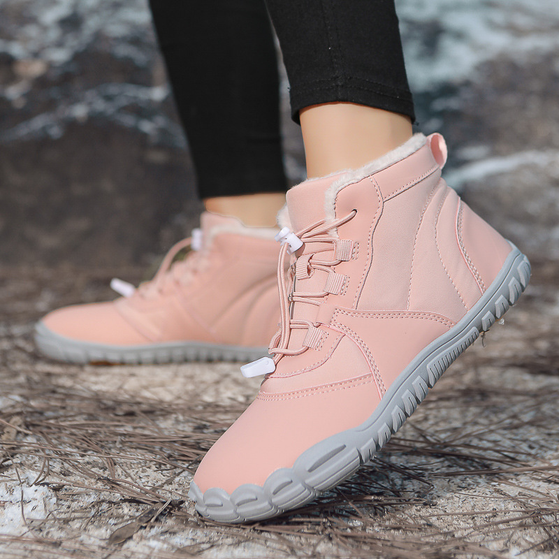 Hike Winter Footwear Barefoot Womens, Waterproof Hiking Barefoot Winter Boots, Wide Toe Box Walking Barefoot Shoes Men