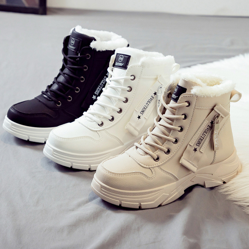 Winter Boots Women Fleece Lined