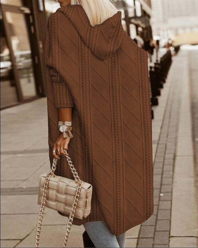 Cozy Long Hooded Cardigan for Women