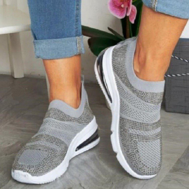 Casual Orthopedic Shoes Sneakers Cushion Mesh Slip-on Sneakers