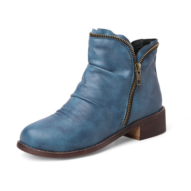 Cozy Colorful Ankle Winter Boots