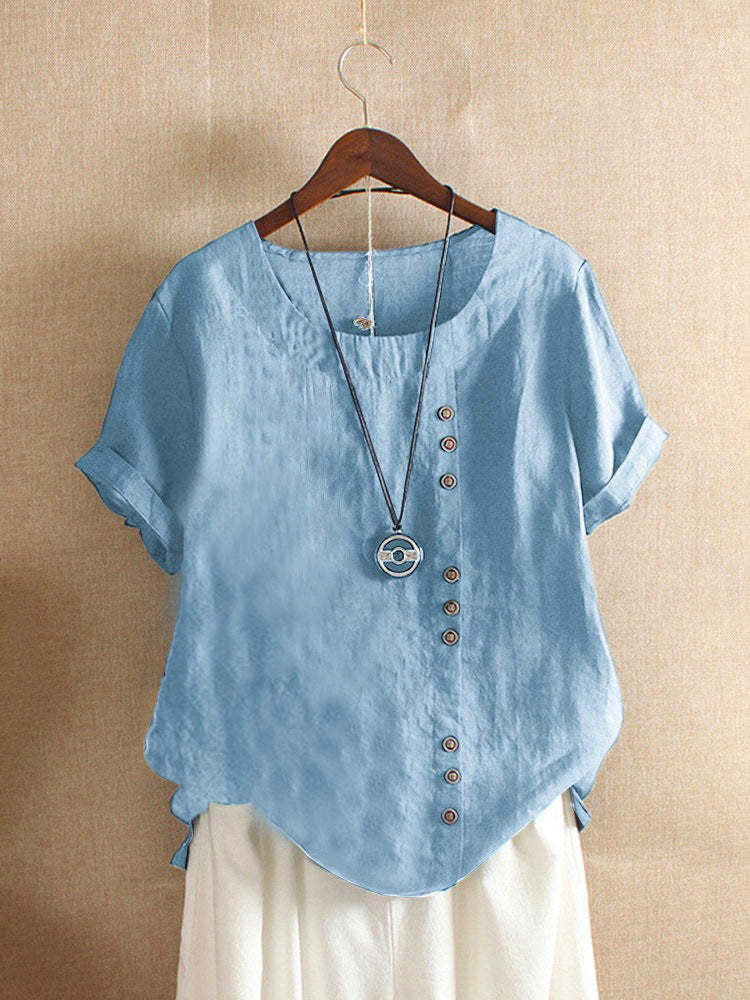 Comfortable Cotton Linen Casual Top for Women