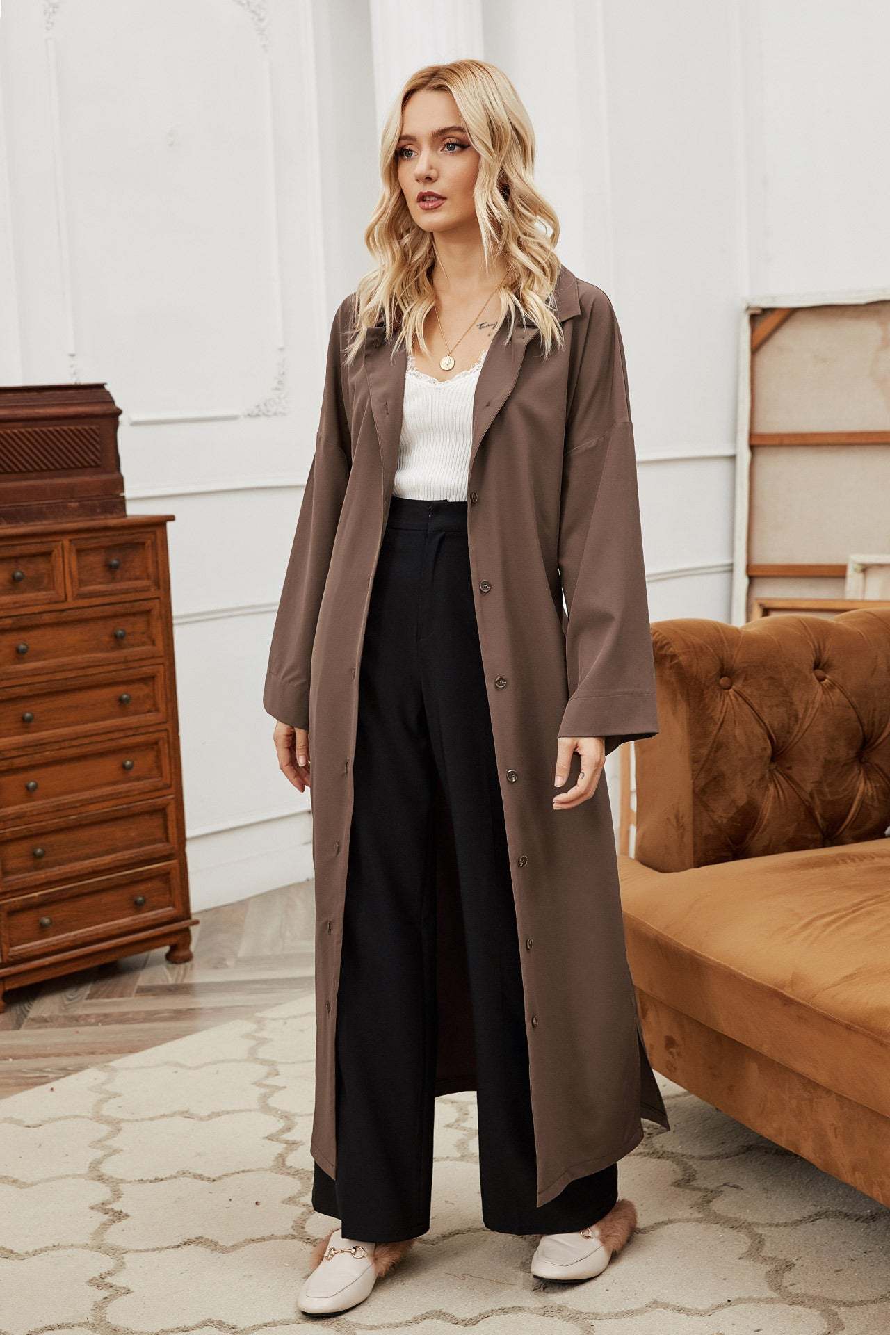 Longline Trench Coat
