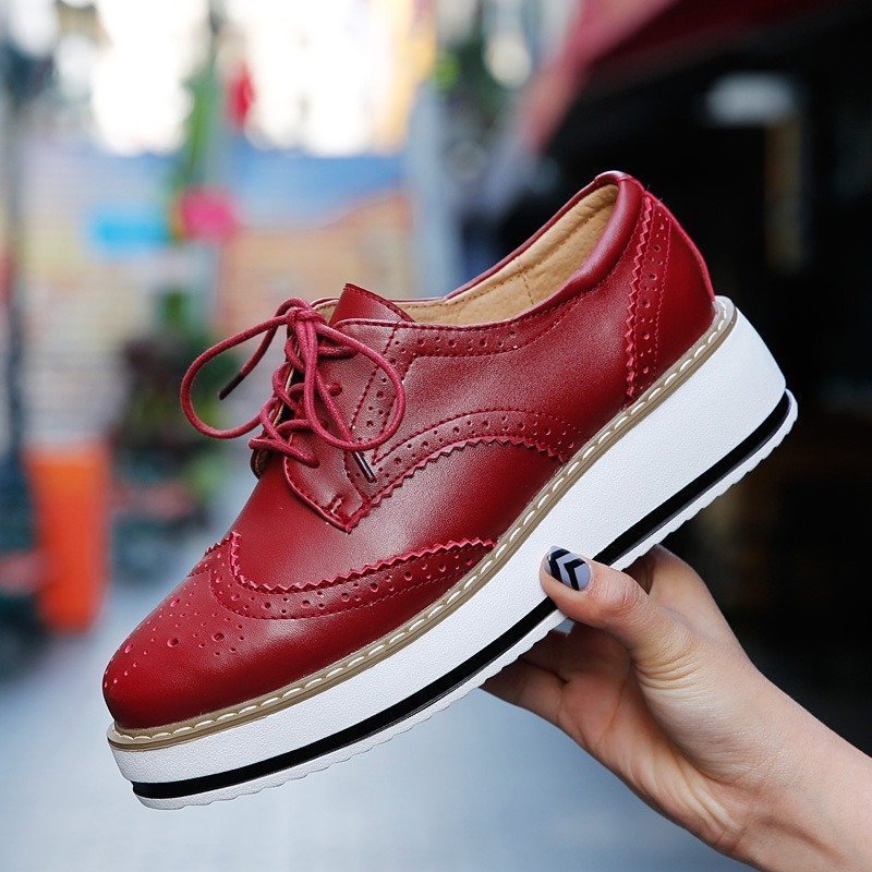 Walking Shoes For Women Comfy Interior Versatile Casual Oxford Shoes Modern