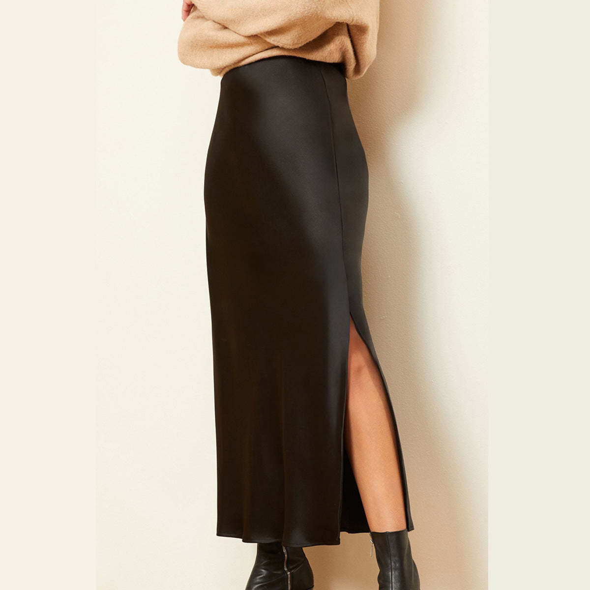 Side-Slit Maxi Skirt