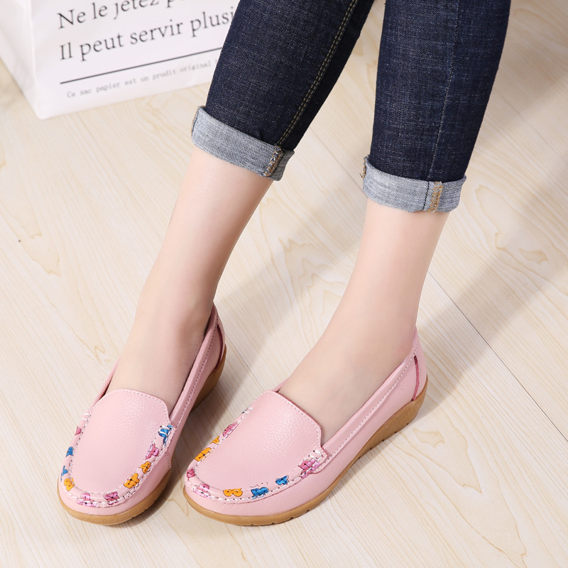 New Ethnic Style Flat Heel Soft Soled Shoes