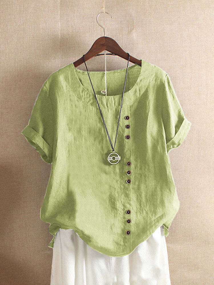 Comfortable Cotton Linen Casual Top for Women