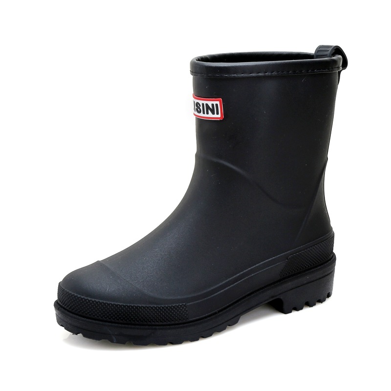 Women's Simple Waterproof Non-slip Medium Top Rain Boots