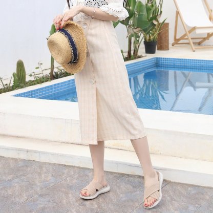 Women Orthopedic Sandals Mesh Anti-slip Broad Strap Beach Flat Sildes