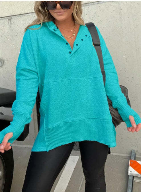 Comfortable V-Neck Hoodie for Women