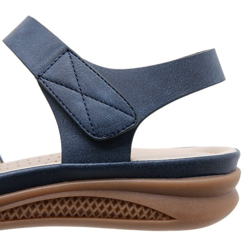 Women Orthopedic Sandals Hook&loop Ankle Strap Arch Support Basic Walking Summer