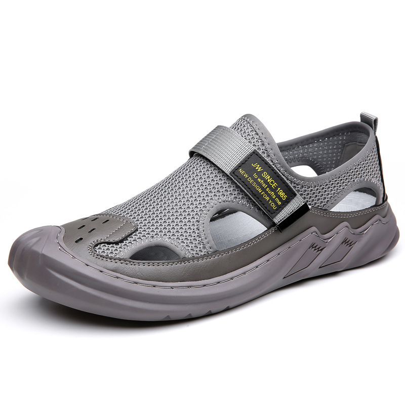 Men Nonslip Hook&loop Orthopedic Sandals Anti-collision Summer