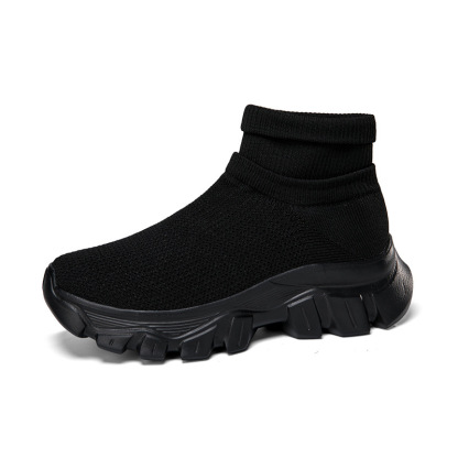 Slip-On Sock Sneakers Thick Soled Mesh Shoes