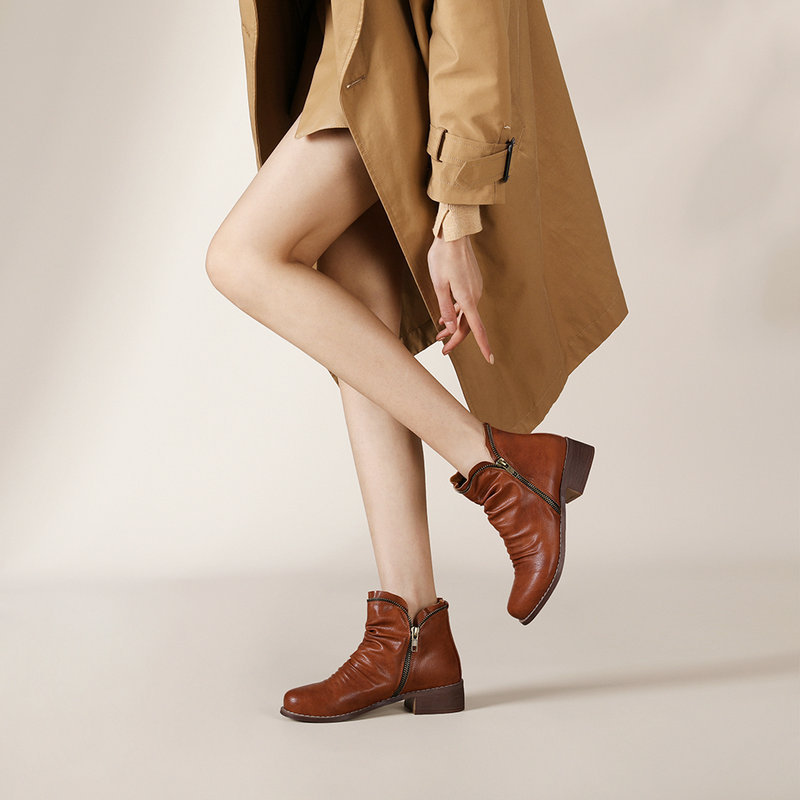 Cozy Colorful Ankle Winter Boots