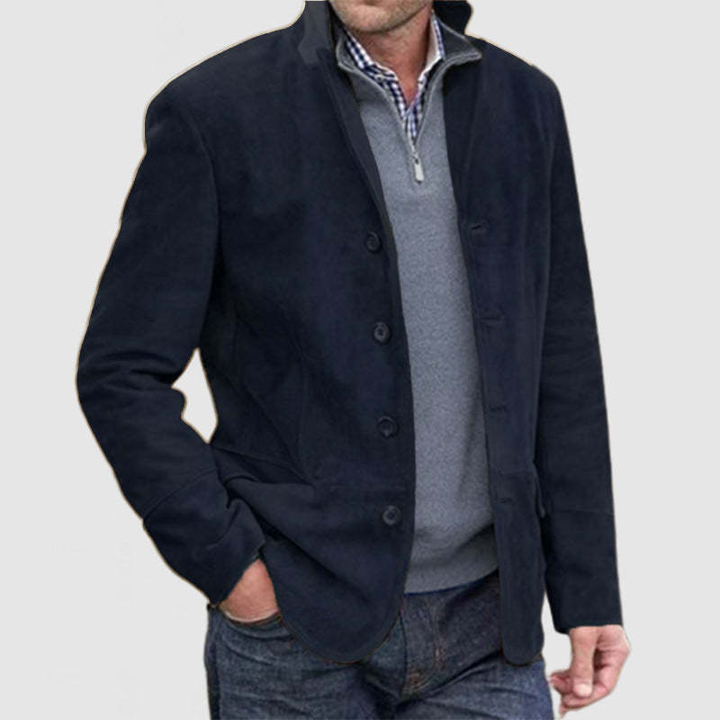 Men's Vintage Casual Single Breasted Blazer 08585596M